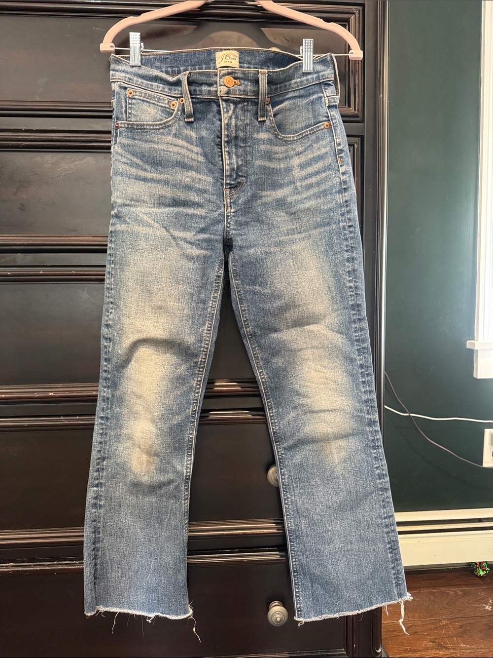 J. Crew Light Wash kick out ankle Flare Jeans